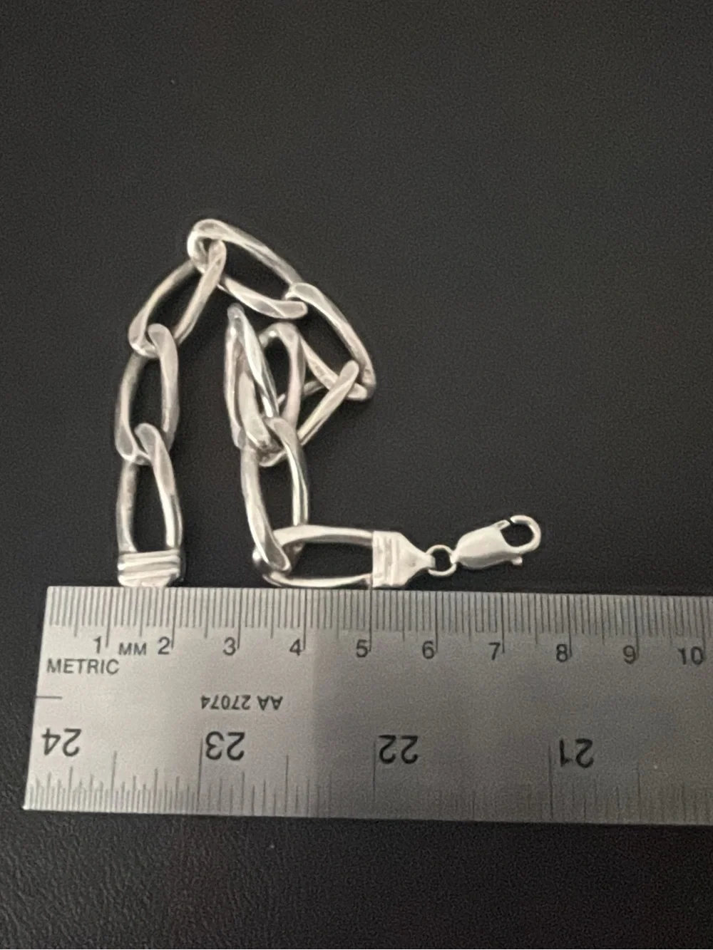 Large Link Sterling Silver BRACELET